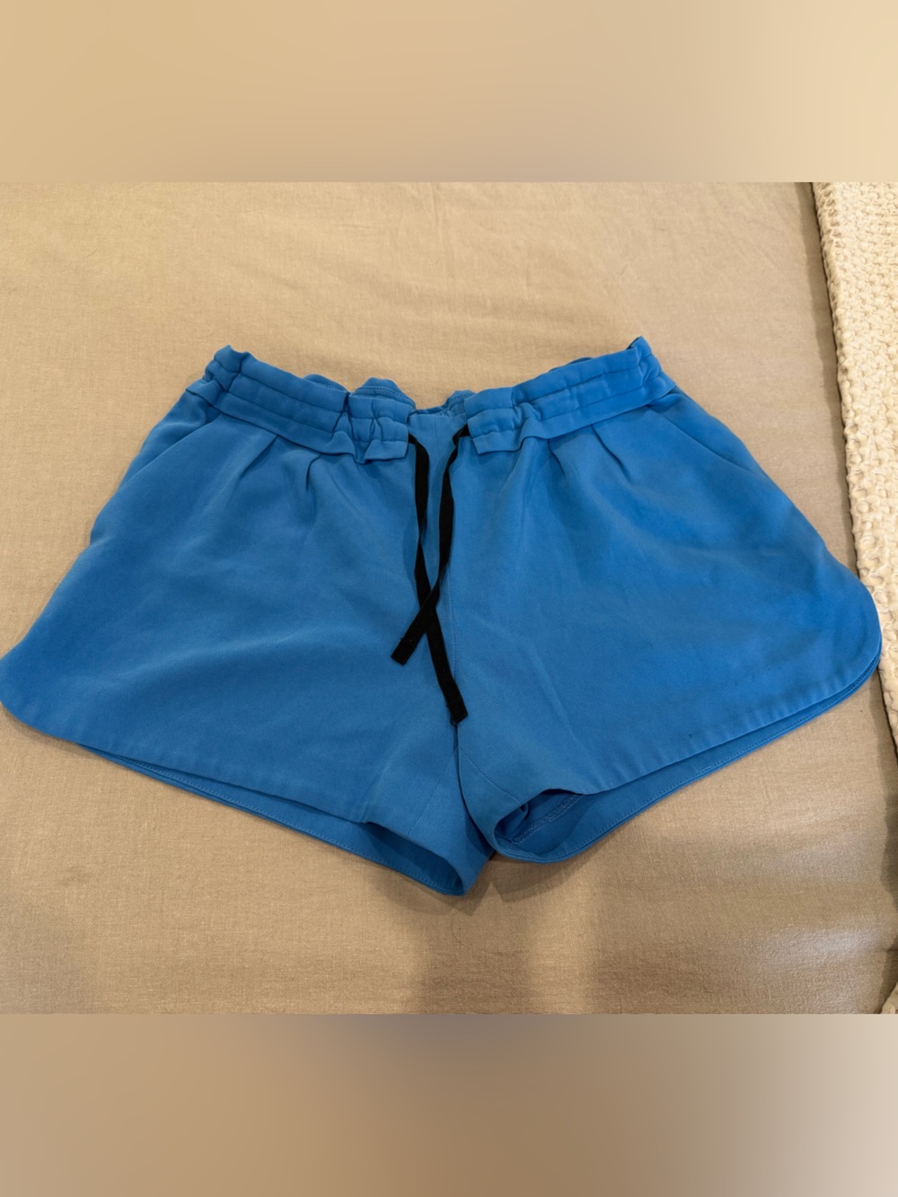 rag & bone Bright Blue Drawstring Shorts